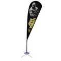 Promotional Tear Drop Flag w/ 15' Spike Base